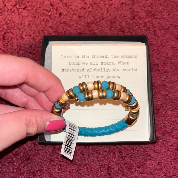 Alex and Ani blue rope bracelet - Picture 2 of 3